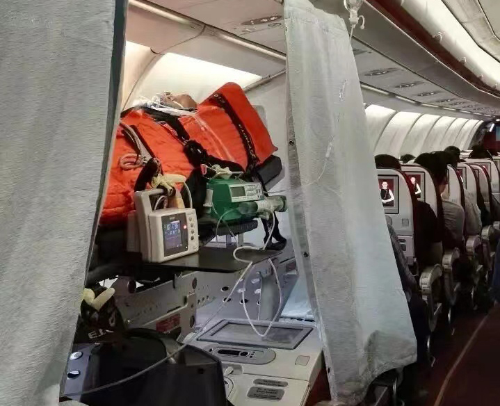 安庆跨国医疗包机、航空担架